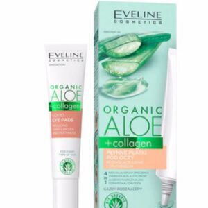 eveline organic aloe+collagen płynne płatki pod oczy redukujące cienie i obrzęki